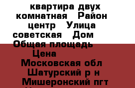 квартира двух комнатная › Район ­ центр › Улица ­ советская › Дом ­ 27 › Общая площадь ­ 42 › Цена ­ 950 000 - Московская обл., Шатурский р-н, Мишеронский пгт Недвижимость » Квартиры продажа   . Московская обл.